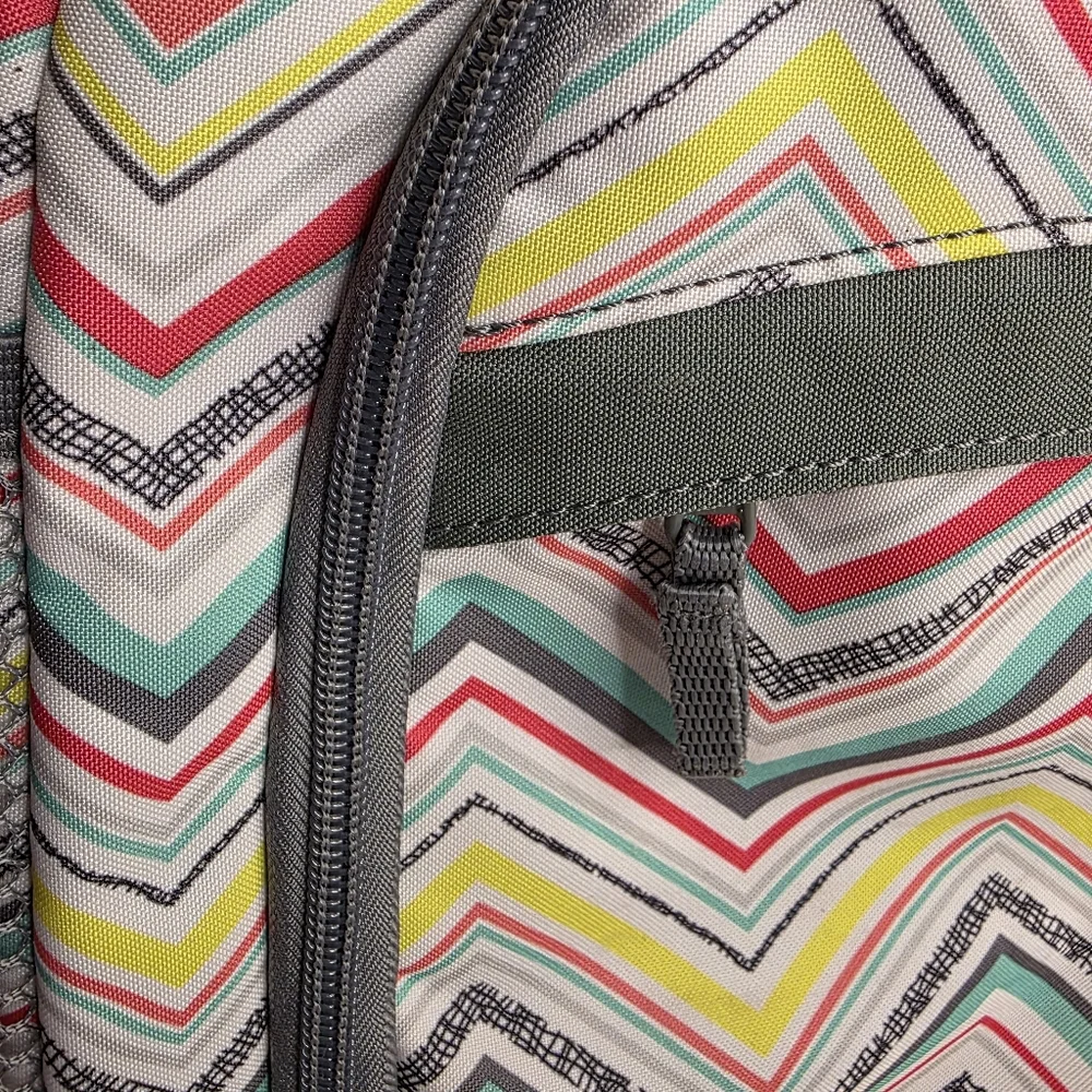 Thirty-One Get Creative Backpack Chevron‎ Multicolor Organizer Craft Bag